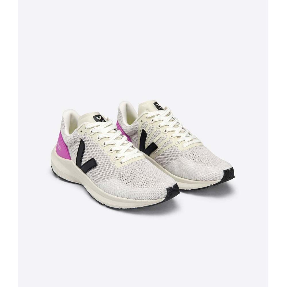 White Women's Veja MARLIN V-KNIT Running Shoes | AU 378NWY